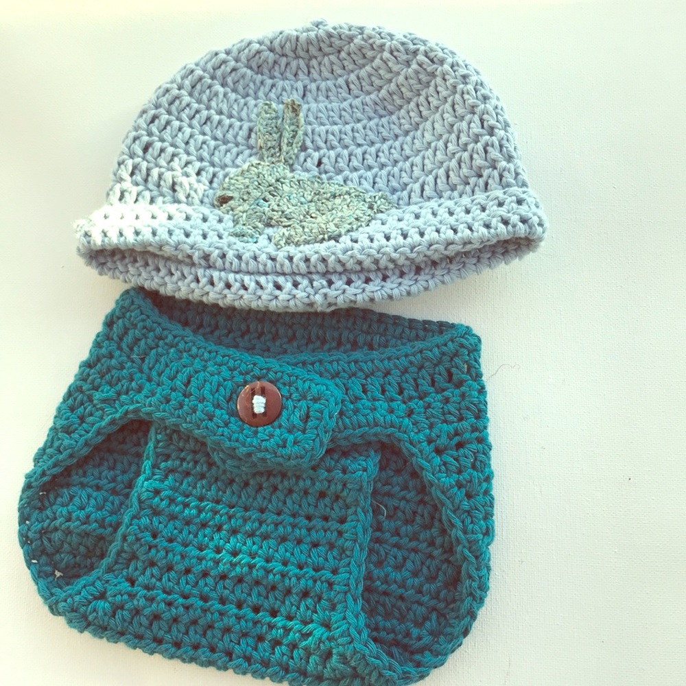 Baby Diaper Beanie Set by Capture Z